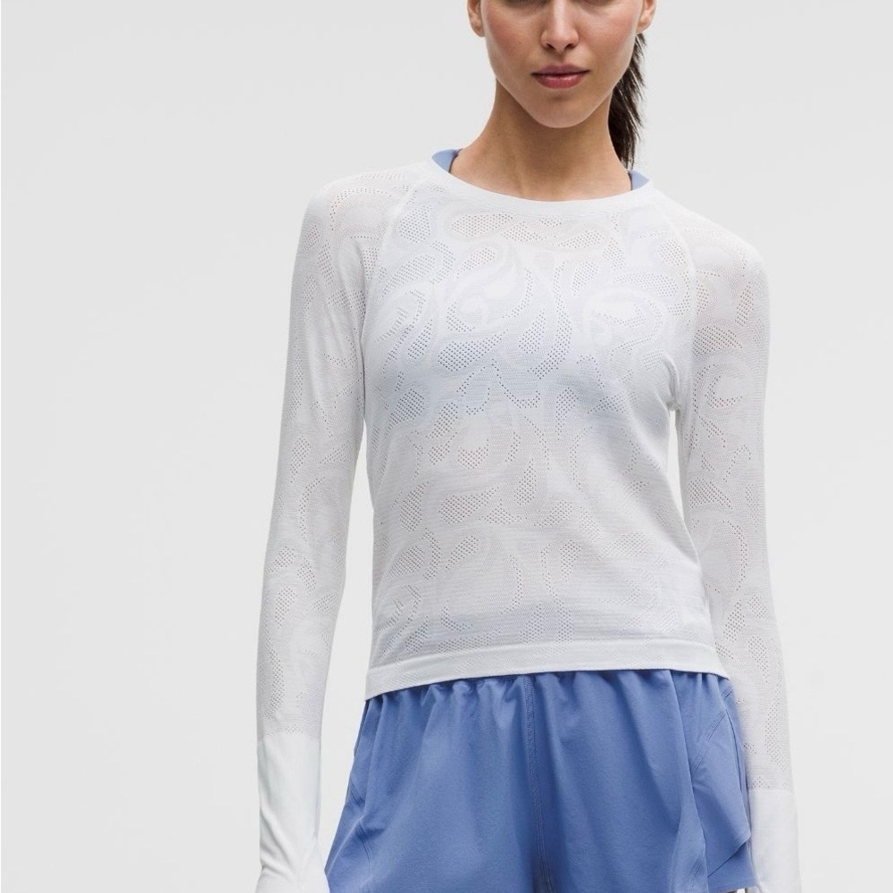 Lululemon Swiftly Tech White Long-Sleeve Shirt